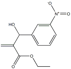 ethyl 2-[hydroxy(3-nitrophenyl)methyl]prop-2-enoate Struktur