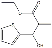 ethyl 2-[hydroxy(thiophen-2-yl)methyl]prop-2-enoate Struktur