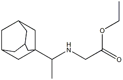 ethyl 2-{[1-(adamantan-1-yl)ethyl]amino}acetate Struktur