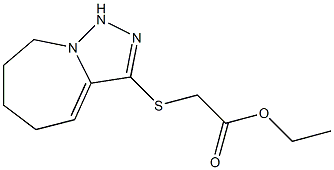 ethyl 2-{5H,6H,7H,8H,9H-[1,2,4]triazolo[3,4-a]azepin-3-ylsulfanyl}acetate Struktur