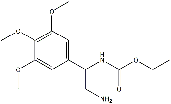 ethyl 2-amino-1-(3,4,5-trimethoxyphenyl)ethylcarbamate Struktur