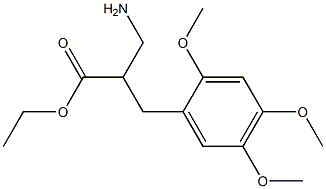 ethyl 3-amino-2-[(2,4,5-trimethoxyphenyl)methyl]propanoate Struktur