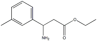 ethyl 3-amino-3-(3-methylphenyl)propanoate Struktur