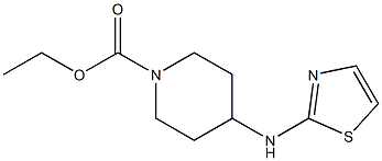 ethyl 4-(1,3-thiazol-2-ylamino)piperidine-1-carboxylate Struktur