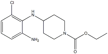 ethyl 4-[(2-amino-6-chlorophenyl)amino]piperidine-1-carboxylate Struktur