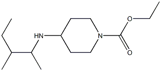 ethyl 4-[(3-methylpentan-2-yl)amino]piperidine-1-carboxylate Struktur