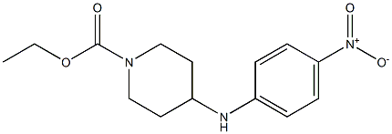 ethyl 4-[(4-nitrophenyl)amino]piperidine-1-carboxylate Struktur