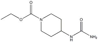 ethyl 4-[(aminocarbonyl)amino]piperidine-1-carboxylate Struktur