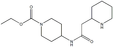 ethyl 4-[2-(piperidin-2-yl)acetamido]piperidine-1-carboxylate Struktur