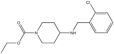 ethyl 4-{[(2-chlorophenyl)methyl]amino}piperidine-1-carboxylate Struktur