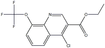 ethyl 4-chloro-8-(trifluoromethoxy)quinoline-3-carboxylate Struktur