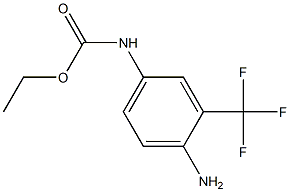 ethyl N-[4-amino-3-(trifluoromethyl)phenyl]carbamate Struktur