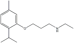 ethyl({3-[5-methyl-2-(propan-2-yl)phenoxy]propyl})amine Struktur