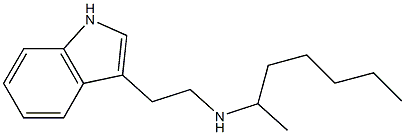 heptan-2-yl[2-(1H-indol-3-yl)ethyl]amine Struktur