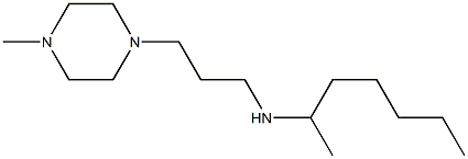 heptan-2-yl[3-(4-methylpiperazin-1-yl)propyl]amine Struktur