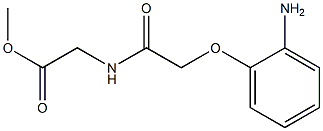 methyl {[(2-aminophenoxy)acetyl]amino}acetate Struktur