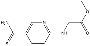 methyl {[5-(aminocarbonothioyl)pyridin-2-yl]amino}acetate Struktur