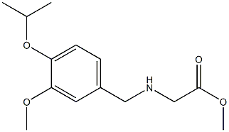 methyl 2-({[3-methoxy-4-(propan-2-yloxy)phenyl]methyl}amino)acetate Struktur