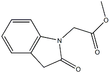 methyl 2-(2-oxo-2,3-dihydro-1H-indol-1-yl)acetate Struktur