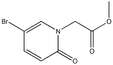 methyl 2-(5-bromo-2-oxo-1,2-dihydropyridin-1-yl)acetate Struktur