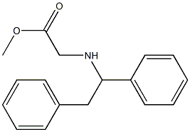 methyl 2-[(1,2-diphenylethyl)amino]acetate Struktur