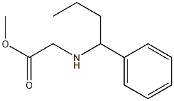 methyl 2-[(1-phenylbutyl)amino]acetate Struktur