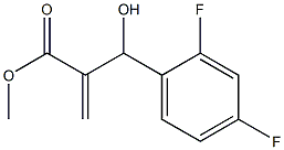 methyl 2-[(2,4-difluorophenyl)(hydroxy)methyl]prop-2-enoate Struktur