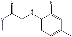 methyl 2-[(2-fluoro-4-methylphenyl)amino]acetate Struktur