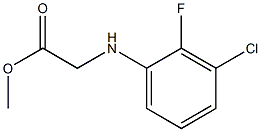 methyl 2-[(3-chloro-2-fluorophenyl)amino]acetate Struktur