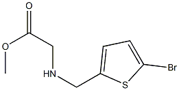 methyl 2-{[(5-bromothiophen-2-yl)methyl]amino}acetate Struktur