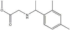 methyl 2-{[1-(2,4-dimethylphenyl)ethyl]amino}acetate Struktur