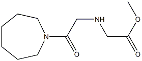 methyl 2-{[2-(azepan-1-yl)-2-oxoethyl]amino}acetate Struktur