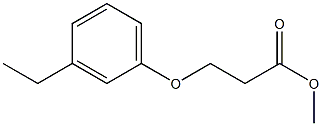 methyl 3-(3-ethylphenoxy)propanoate Struktur