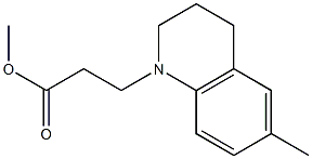 methyl 3-(6-methyl-1,2,3,4-tetrahydroquinolin-1-yl)propanoate Struktur