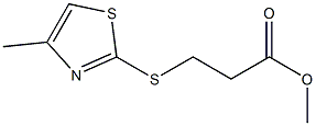 methyl 3-[(4-methyl-1,3-thiazol-2-yl)sulfanyl]propanoate Struktur