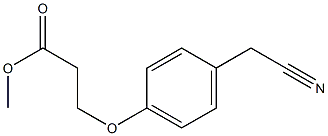 methyl 3-[4-(cyanomethyl)phenoxy]propanoate Struktur