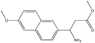 methyl 3-amino-3-(6-methoxynaphthalen-2-yl)propanoate Struktur