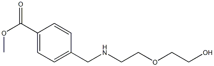 methyl 4-({[2-(2-hydroxyethoxy)ethyl]amino}methyl)benzoate Struktur