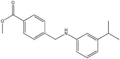 methyl 4-({[3-(propan-2-yl)phenyl]amino}methyl)benzoate Struktur