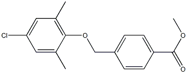 methyl 4-(4-chloro-2,6-dimethylphenoxymethyl)benzoate Struktur