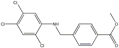 methyl 4-{[(2,4,5-trichlorophenyl)amino]methyl}benzoate Struktur