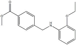 methyl 4-{[(2-ethoxyphenyl)amino]methyl}benzoate Struktur