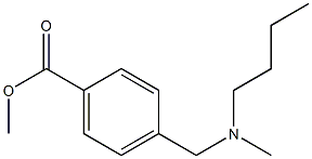 methyl 4-{[butyl(methyl)amino]methyl}benzoate Struktur