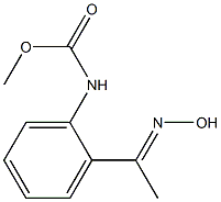 methyl N-{2-[1-(hydroxyimino)ethyl]phenyl}carbamate Struktur