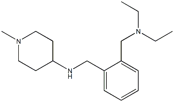 N-({2-[(diethylamino)methyl]phenyl}methyl)-1-methylpiperidin-4-amine Struktur