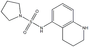 N-(1,2,3,4-tetrahydroquinolin-5-yl)pyrrolidine-1-sulfonamide Struktur