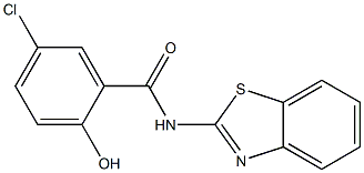 N-(1,3-benzothiazol-2-yl)-5-chloro-2-hydroxybenzamide Struktur