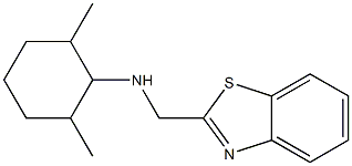 N-(1,3-benzothiazol-2-ylmethyl)-2,6-dimethylcyclohexan-1-amine Struktur