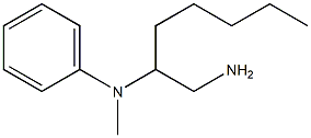 N-(1-aminoheptan-2-yl)-N-methylaniline Struktur