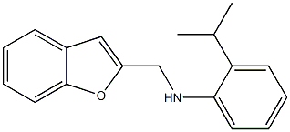 N-(1-benzofuran-2-ylmethyl)-2-(propan-2-yl)aniline Struktur